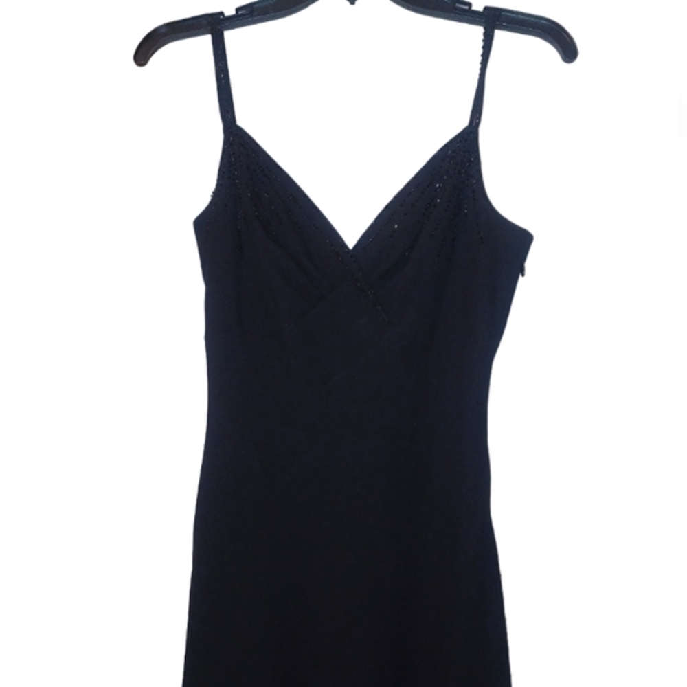 Sandra Darren Sz 6 Black Formal Midi Evening Gown